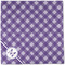 Gingham Print Cloth Napkins - Personalized Dinner (Full Open)