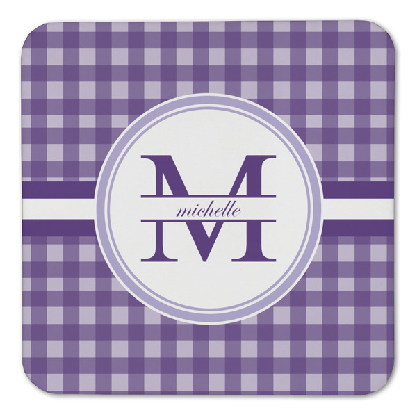 Gingham Print Coaster Set - FRONT (one)