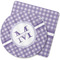 Gingham Print Coasters Rubber Back - Main