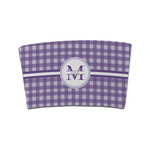 Gingham Print Coffee Cup Sleeve (Personalized)