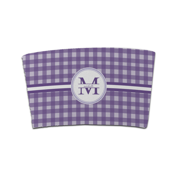 Custom Gingham Print Coffee Cup Sleeve (Personalized)