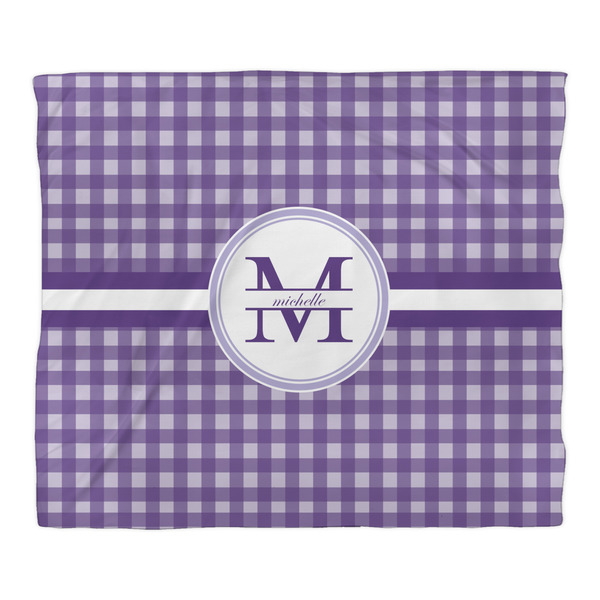 Gingham Print Comforter - King - Front