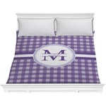 Gingham Print Comforter - King (Personalized)