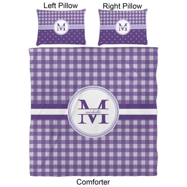 Gingham Print Comforter Set - Queen - Approval