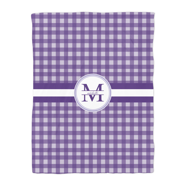 Gingham Print Comforter - Twin - Front