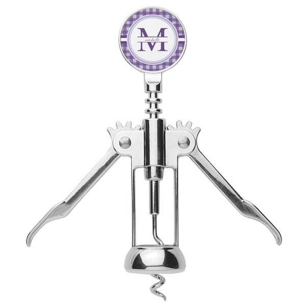 Gingham Print Corkscrew - Alt
