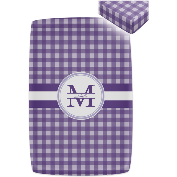 Gingham Print Crib Fitted Sheet - Apvl