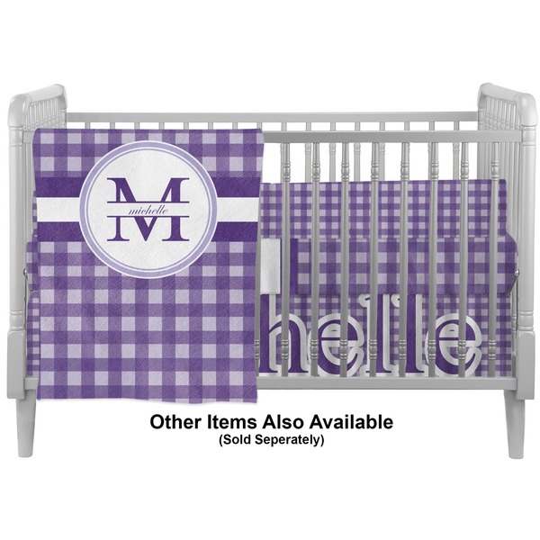 Gingham Print Crib - Profile Sold Seperately
