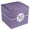 Gingham Print Cube Favor Gift Boxes (Personalized)