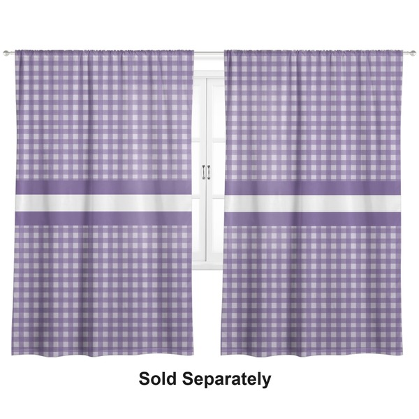 Gingham Print Curtains