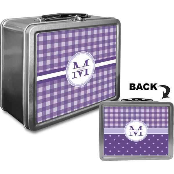 Gingham Print Custom Lunch Box / Tin Approval