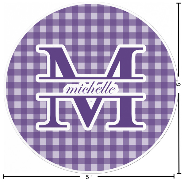 Gingham Print Custom Shape Iron On Patches - L - APPROVAL