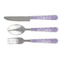 Gingham Print Cutlery Set - FRONT