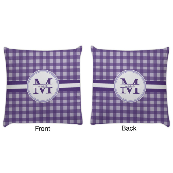 Gingham Print Decorative Pillow Case - Approval