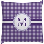 Gingham Print Decorative Pillow Case (Personalized)