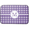 Gingham Print Dish Drying Mat w/ Name and Initial