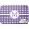 Gingham Print Dish Drying Mat - with cup