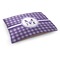 Gingham Print Dog Bed - Medium w/ Name and Initial