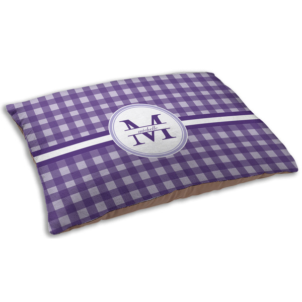 Gingham Print Dog Beds - SMALL