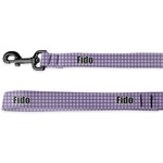Gingham Print Deluxe Dog Leash (Personalized)