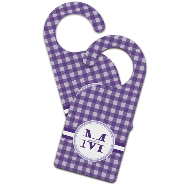 Gingham Print Door Hanger - MAIN
