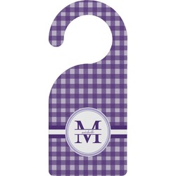 Gingham Print Door Hanger (Personalized)