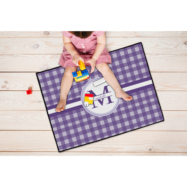 Gingham Print Door Mats - LIFESTYLE kid