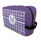Gingham Print Toiletry Bag / Dopp Kit (Personalized)