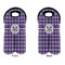 Gingham Print Double Wine Tote - APPROVAL (new)