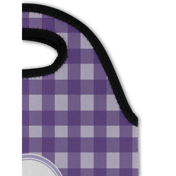 Gingham Print Double Wine Tote - Detail 1 (new)