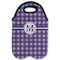 Gingham Print Double Wine Tote - Flat (new)