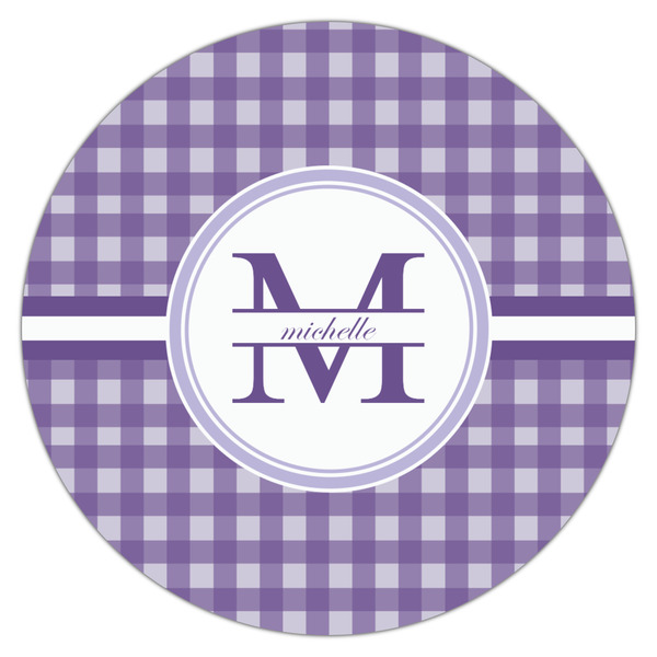 Gingham Print Drink Topper - Large - Single