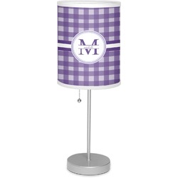Gingham Print Lamp with Drum Shade (Personalized)