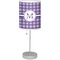 Gingham Print Lamp with Drum Shade (Personalized)