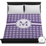 Gingham Print Duvet Cover - Full / Queen (Personalized)
