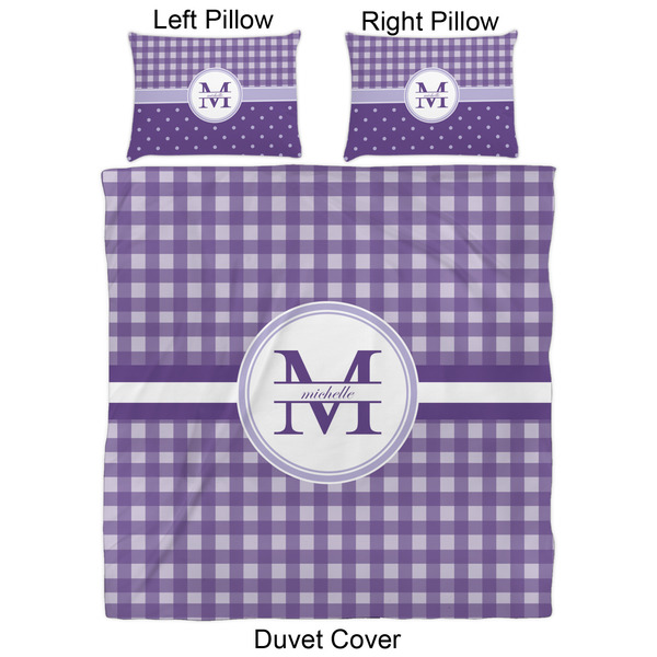 Gingham Print Duvet Cover Set - Queen - Approval