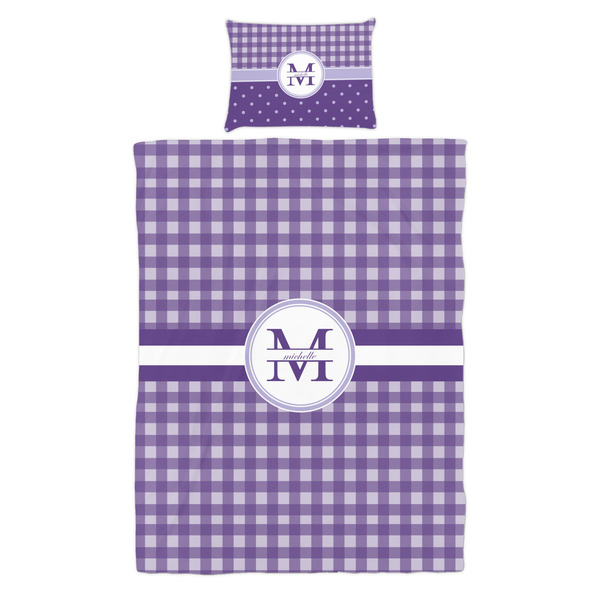 Gingham Print Duvet Cover Set - Twin - Alt Approval