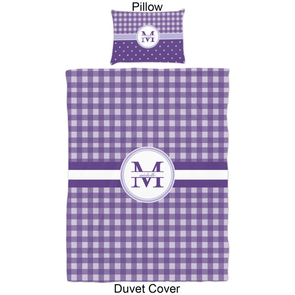 Gingham Print Duvet Cover Set - Twin - Approval