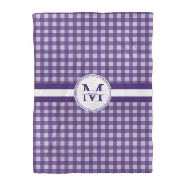 Gingham Print Duvet Cover - Twin XL - Front