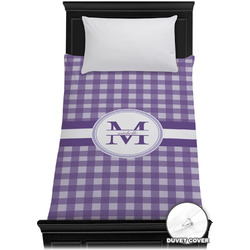 Gingham Print Duvet Cover - Twin XL (Personalized)