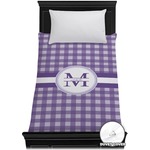 Gingham Print Duvet Cover - Twin (Personalized)