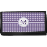 Gingham Print Canvas Checkbook Cover (Personalized)