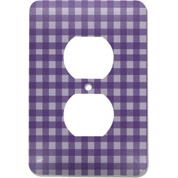 Gingham Print Electric Outlet Plate (Personalized)
