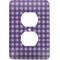 Gingham Print Electric Outlet Plate