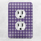 Gingham Print Electric Outlet Plate - LIFESTYLE