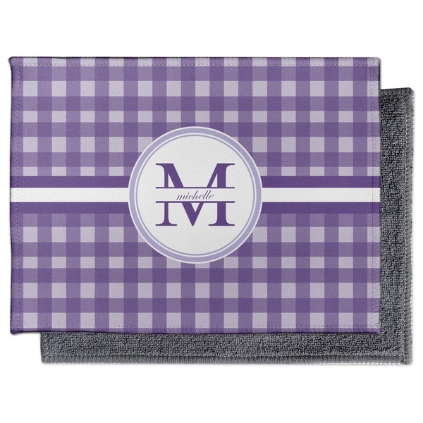 Gingham Print Electronic Screen Wipe - Flat