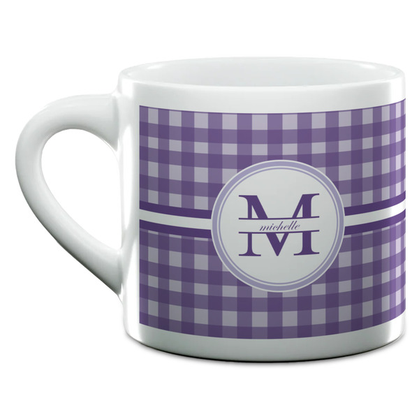 Gingham Print Espresso Cup - 6oz (Double Shot) (MAIN)