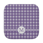 Gingham Print Face Towel (Personalized)