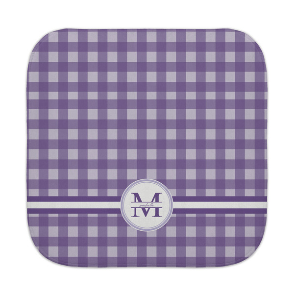 Custom Gingham Print Face Towel (Personalized)