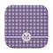 Gingham Print Face Cloth-Rounded Corners